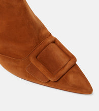 Manolo Blahnik Baylow embellished suede ankle boots