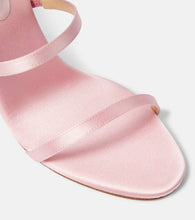 Magda Butrym Floral-appliqu√É¬© satin sandals