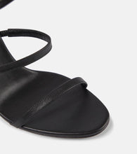Magda Butrym Floral-appliqu√É¬© satin sandals