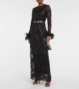 Erdem Malvina embellished silk gown