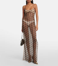 The Attico Cotton-blend maxi dress