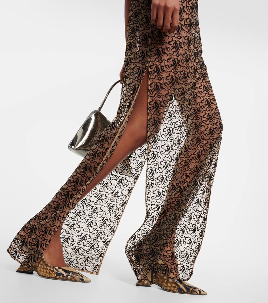 The Attico Cotton-blend maxi dress