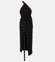 The Attico Embellished jersey midi dress