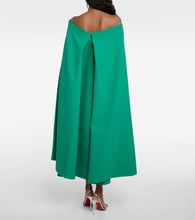 Safiyaa Rowan Manorel embellished caped midi dress