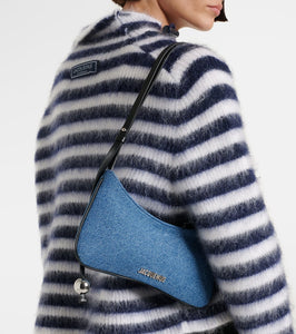 Jacquemus Le Bisou Perle denim shoulder bag