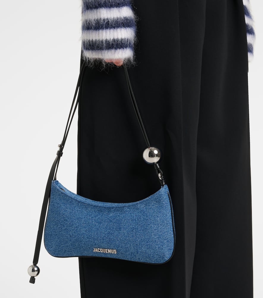 Jacquemus Le Bisou Perle denim shoulder bag