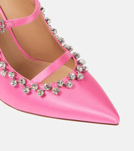 Malone Souliers Gala embellished satin mules
