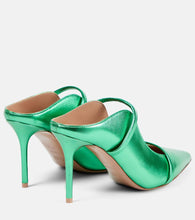Malone Souliers Maureen 85 metallic leather mules