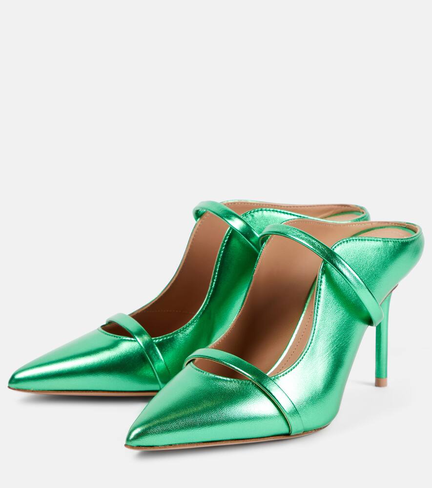 Malone Souliers Maureen 85 metallic leather mules