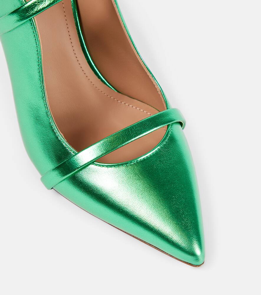 Malone Souliers Maureen 85 metallic leather mules
