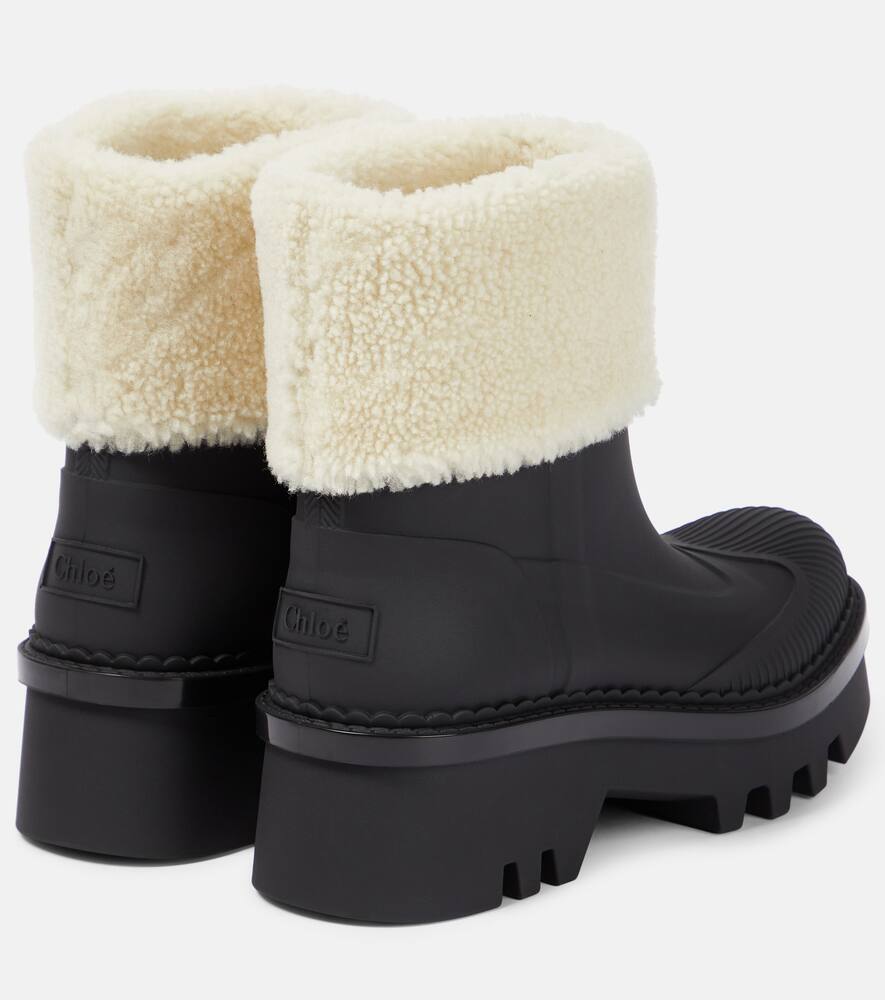 Chloe Raina shearling-trimmed ankle boots