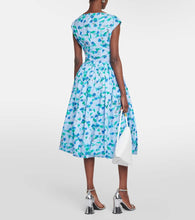 Marni Floral cotton poplin midi dress