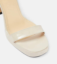 Souliers Martinez Margaux patent leather platform sandals
