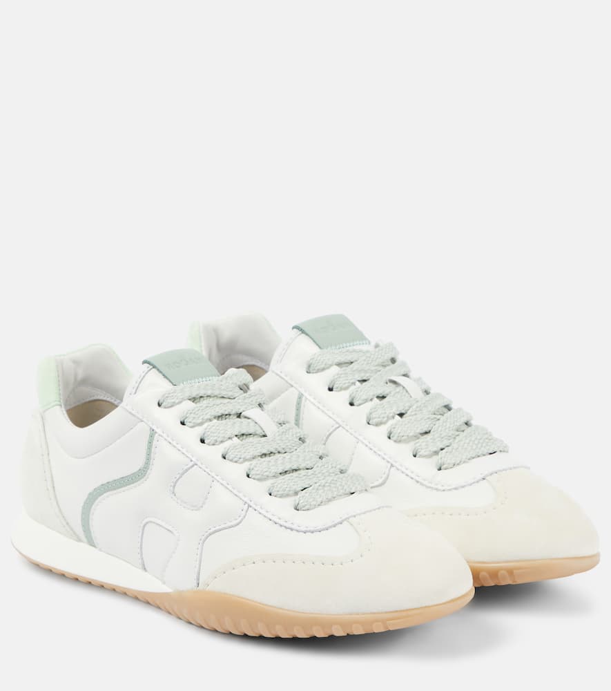 Hogan Olympia-Z leather and suede sneakers