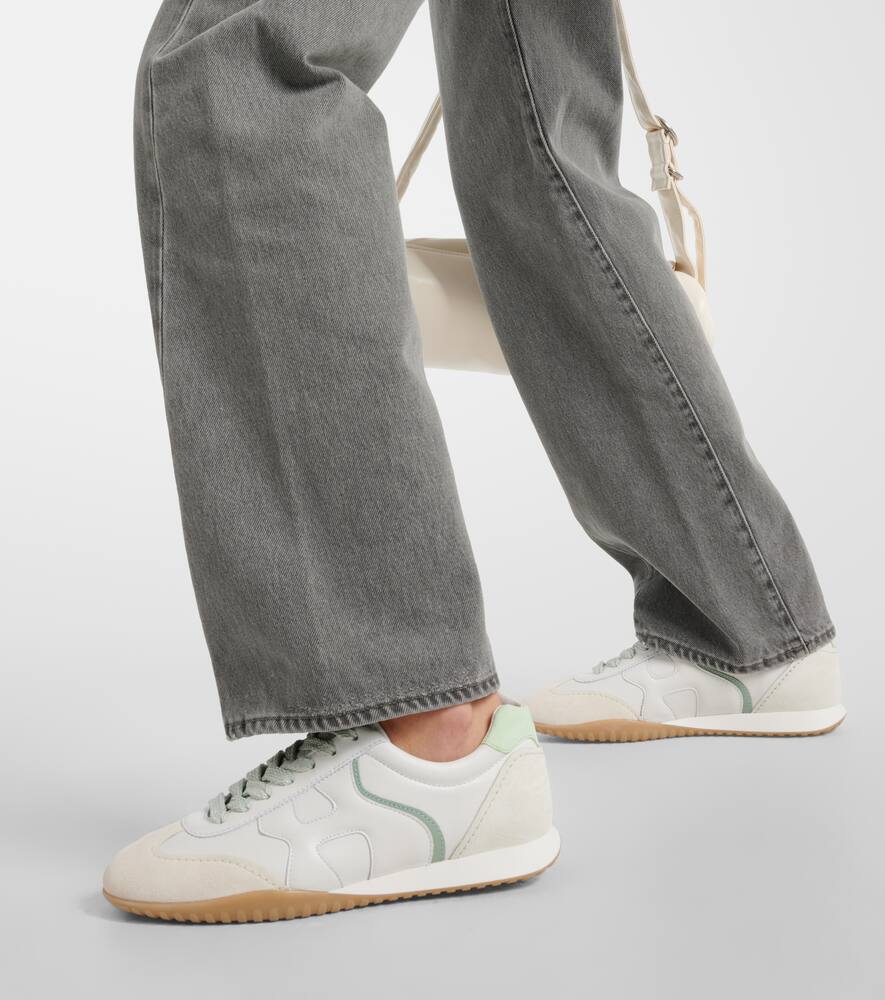 Hogan Olympia-Z leather and suede sneakers
