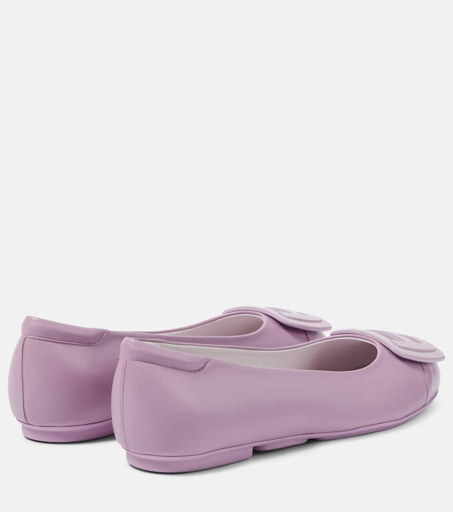 Hogan H661 leather ballet flats