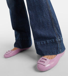 Hogan H661 leather ballet flats