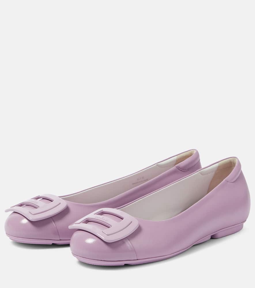 Hogan H661 leather ballet flats
