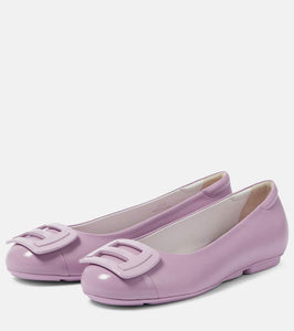 Hogan H661 leather ballet flats
