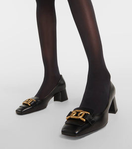 Tod's Logo leather pumps