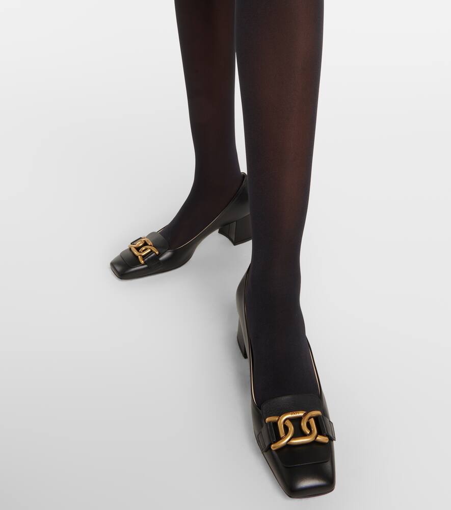 Tod's Logo leather pumps