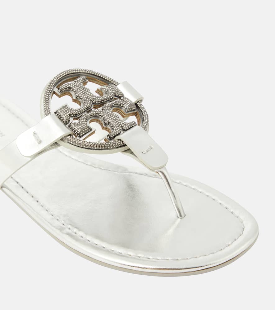 Tory Burch Miller crystal-embellished thong sandals