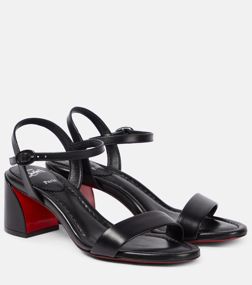 Christian Louboutin Miss Jane 55 leather sandals - 克里斯提·鲁布托 Miss Jane 55 皮革凉鞋