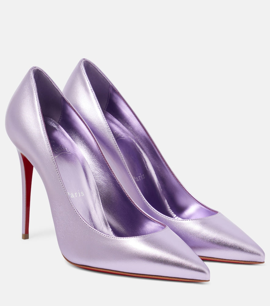 Christian Louboutin Kate 100 metallic leather pumps - Christian Louboutin Kate 100 金属皮革高跟鞋