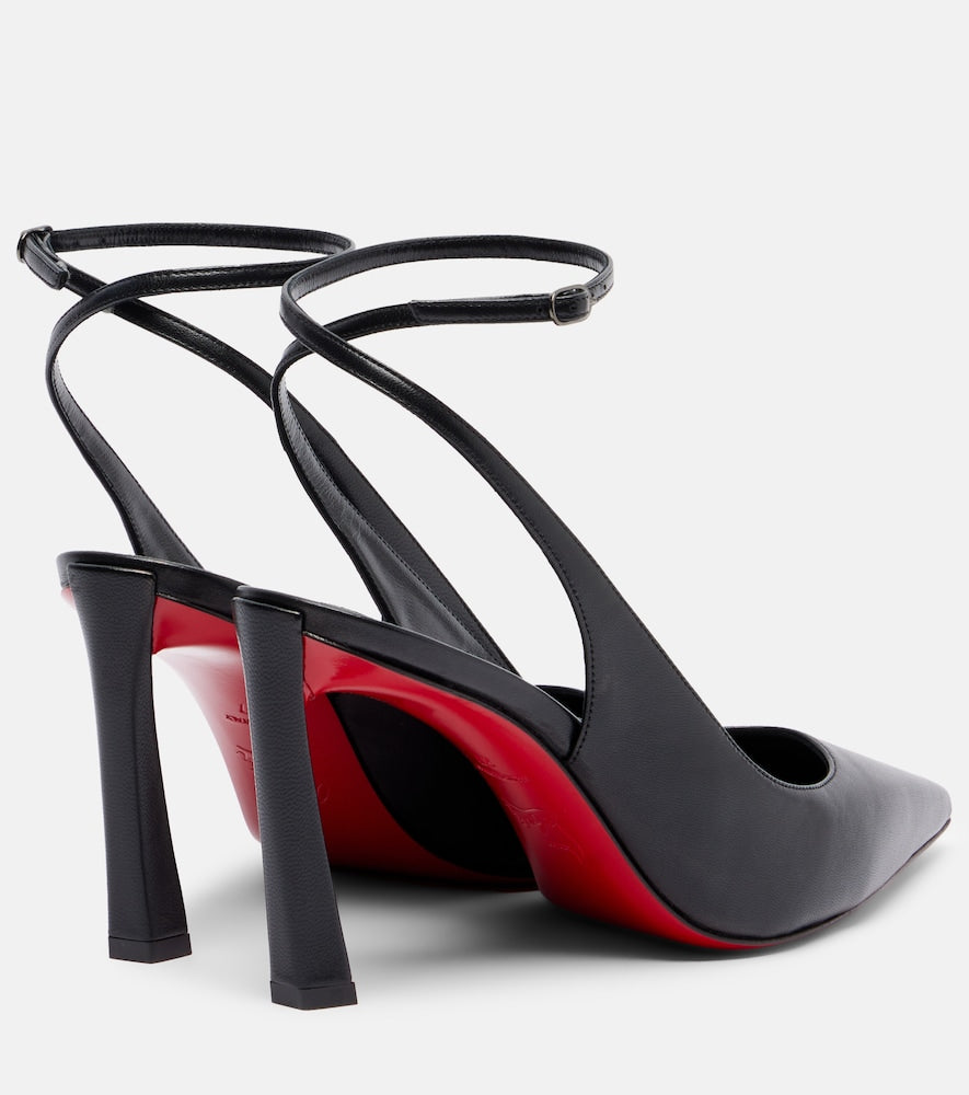 Christian Louboutin Condora 85 leather slingback pumps