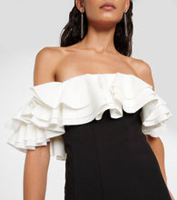 Staud Kiara off-shoulder ruffled minidress