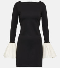 Staud Hawthorne taffeta-trimmed minidress