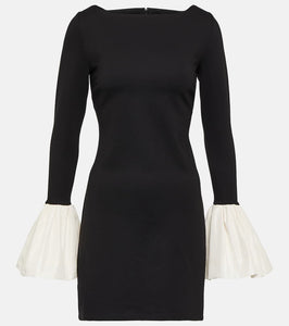 Staud Hawthorne taffeta-trimmed minidress