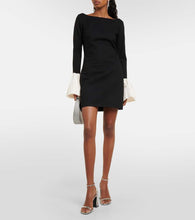 Staud Hawthorne taffeta-trimmed minidress