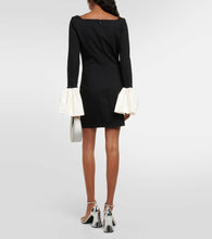 Staud Hawthorne taffeta-trimmed minidress