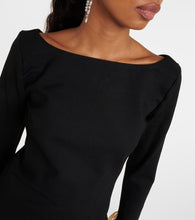 Staud Hawthorne taffeta-trimmed minidress