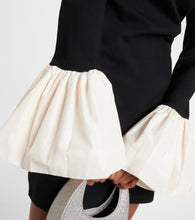 Staud Hawthorne taffeta-trimmed minidress