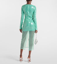 David Koma Sequined midi dress