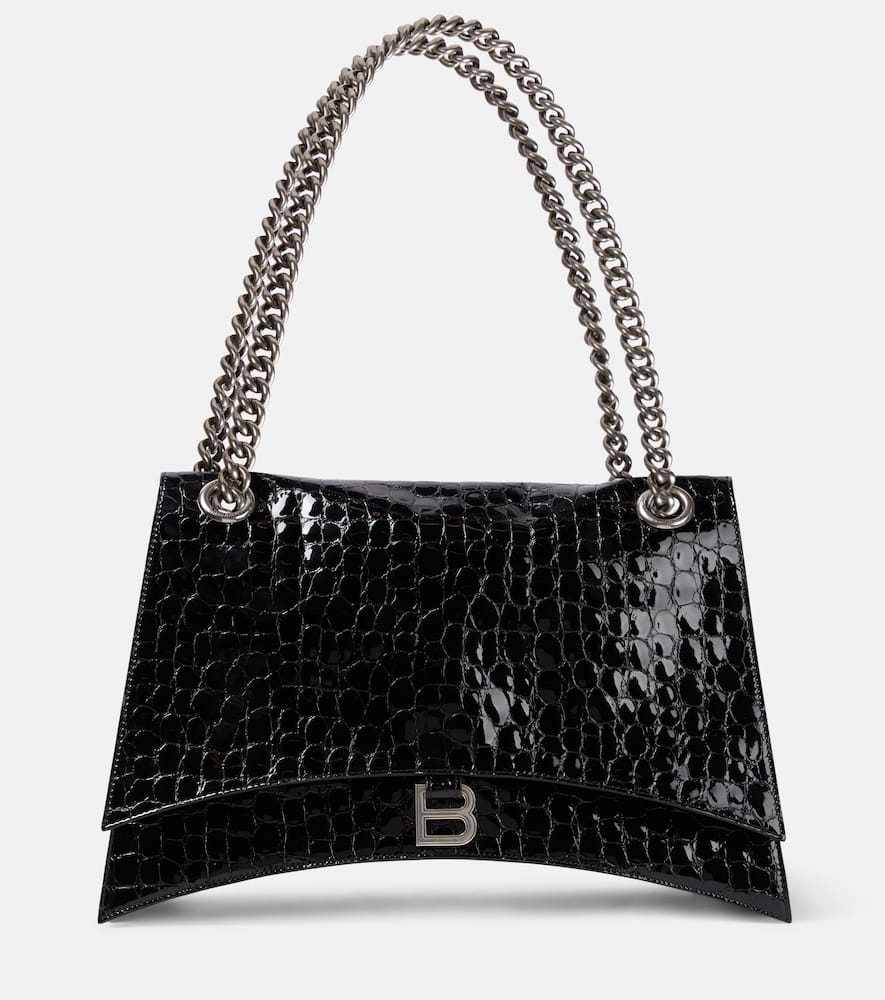 Balenciaga Crush Large leather shoulder bag. Shop Balenciaga Shoulder Bags for women now.