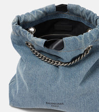 Balenciaga Crush Small denim tote bag