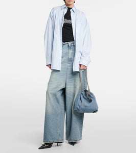 Balenciaga Crush Small denim tote bag