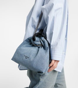 Balenciaga Crush Small denim tote bag