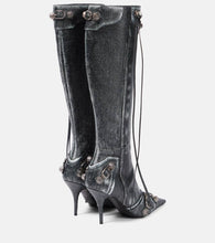 Balenciaga Cagole 90 leather knee-high boots