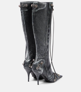 Balenciaga Cagole 90 leather knee-high boots