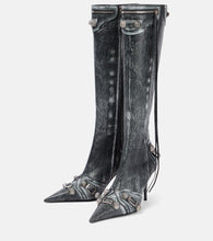 Balenciaga Cagole 90 leather knee-high boots