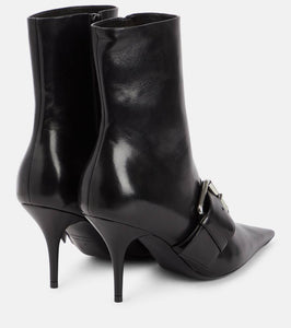 Balenciaga Knife 80 leather ankle boots