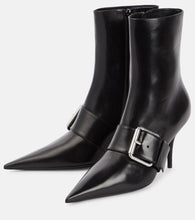 Balenciaga Knife 80 leather ankle boots