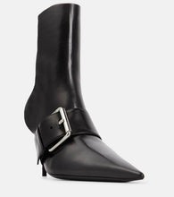 Balenciaga Knife 80 leather ankle boots