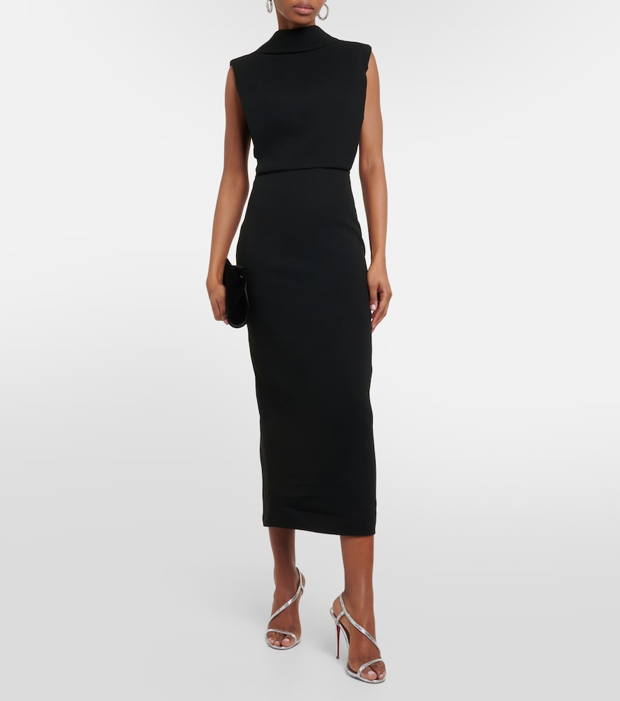 Roland Mouret High neck cady midi dress