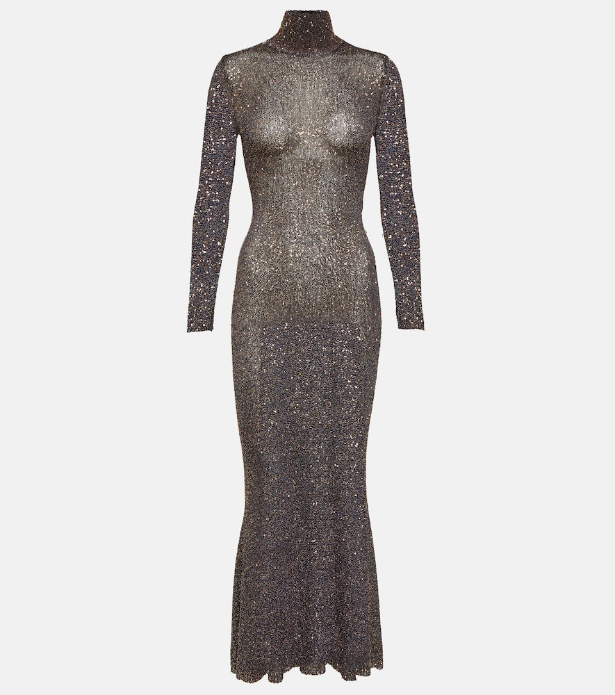 Balenciaga Sequined knitted maxi dress. Balenciaga亮片针织长裙