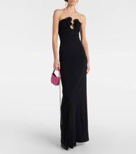 Magda Butrym Floral-appliqué gown